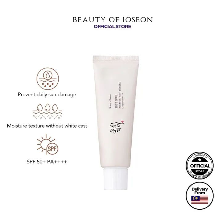 BEAUTY OF JOSEON Relief Sun Rice + Probiotics SPF50+ PA++++