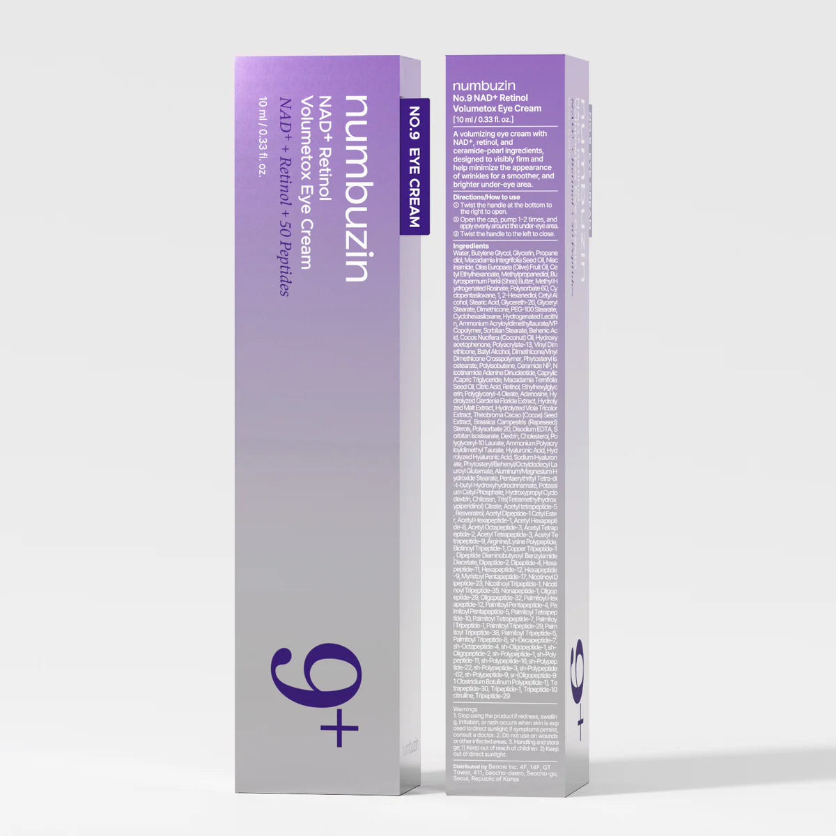NUMBUZIN No 9 NAD+ Retinol Volumetox Eye Cream