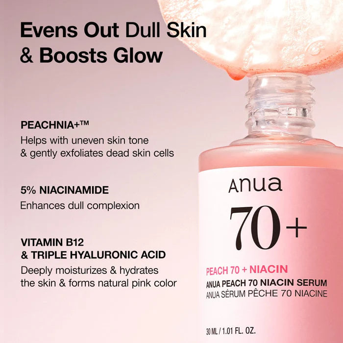ANUA Peach 70% Niacinamide Serum 30ml