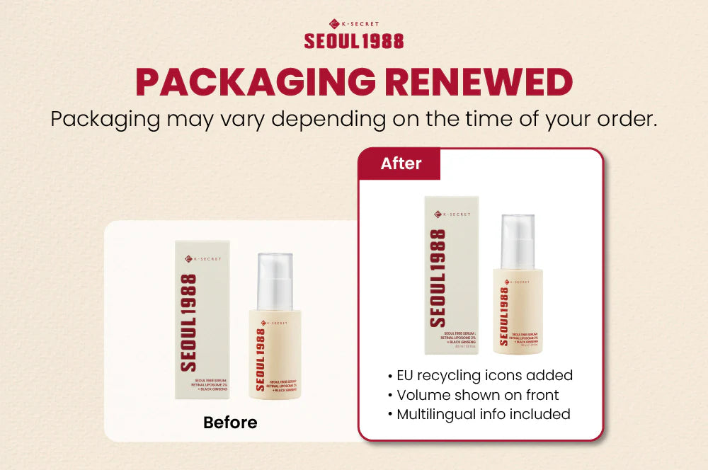 K-Secret Seoul 1988 Serum : Retinal Liposome 2% + Black Ginseng