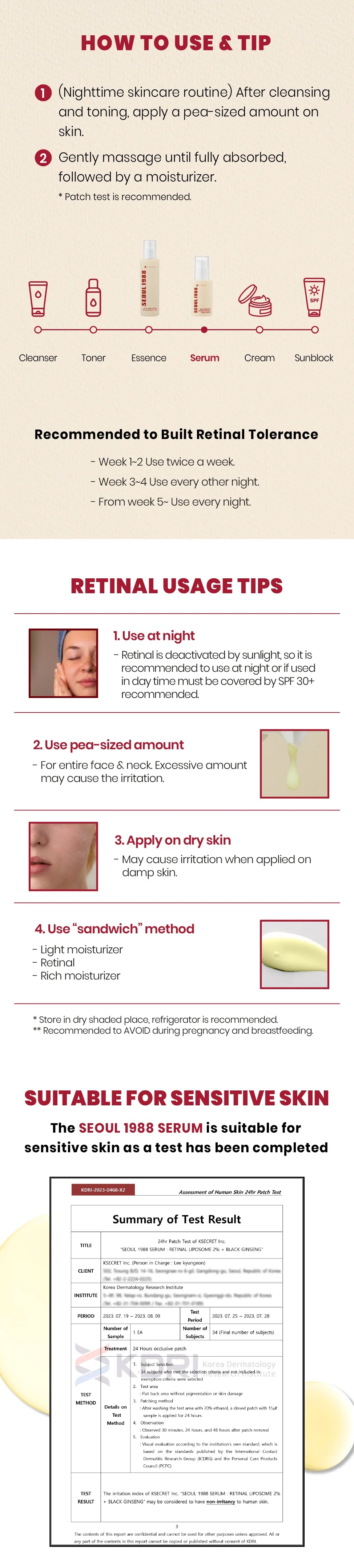 K-Secret Seoul 1988 Serum : Retinal Liposome 2% + Black Ginseng