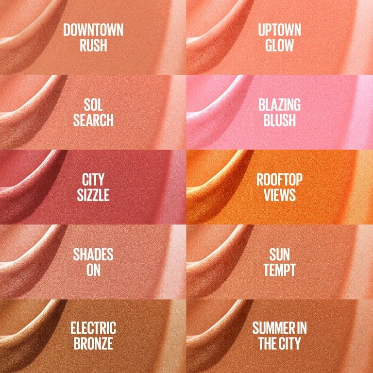 MAYBELLINE Sunkisser City Sizzle Blush, Bronzer & highlighter.
