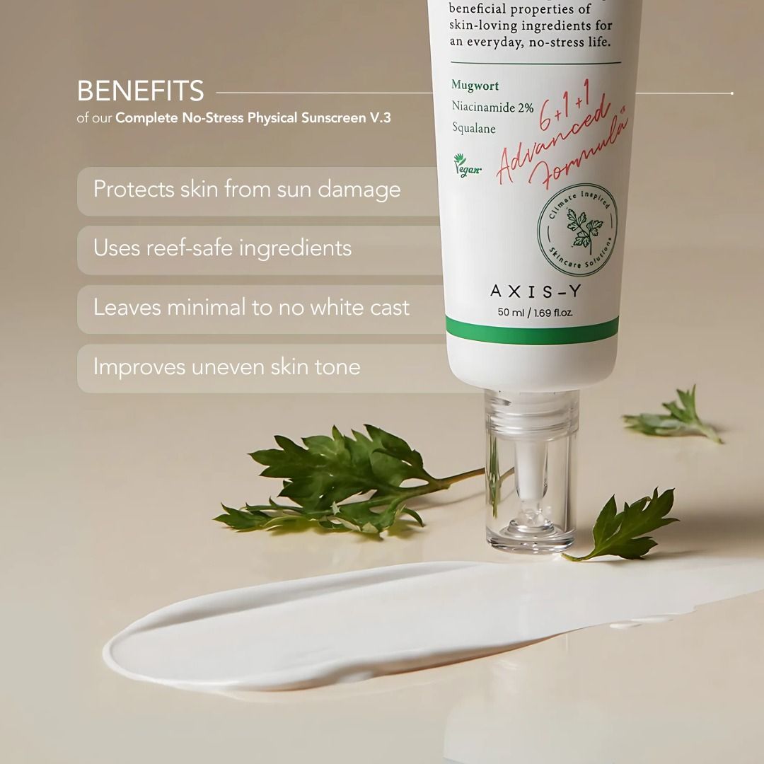 AXIS-Y Complete No-Stress Physical Sunscreen SPF50