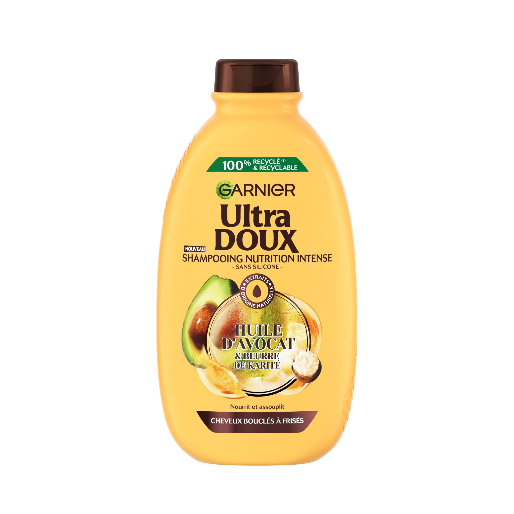 GARNIER Ultra Doux Shampooing Pure Huile d’Avocat & Beurre de Karité 400 ML