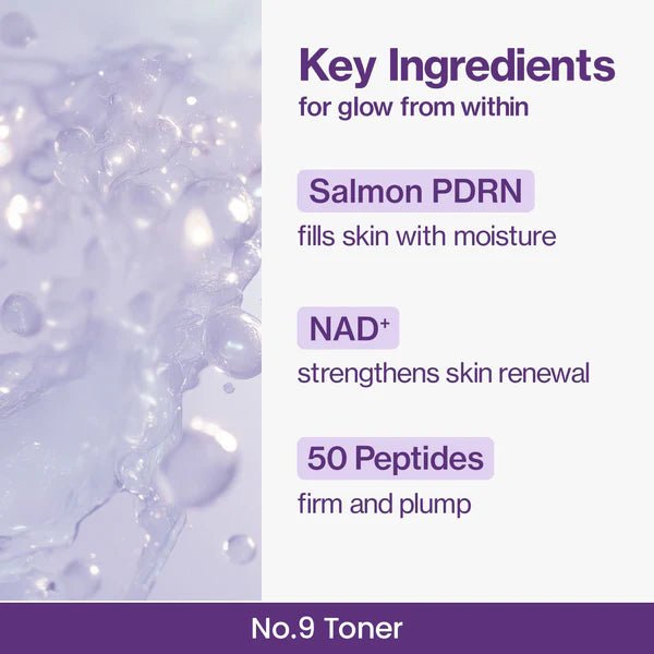 NUMBUZIN No 9 NAD+ PDRN Glow Boosting Toner